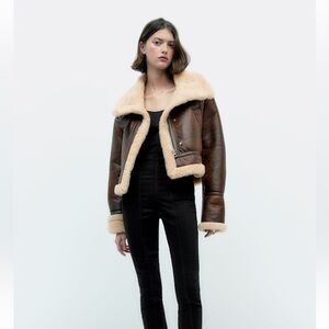 Zara double faced jacket / coat. Bomber jacket.